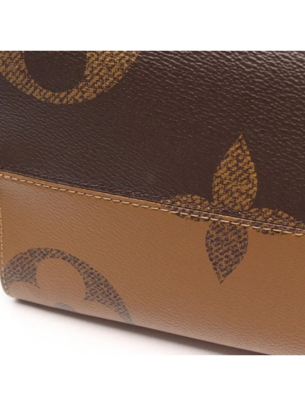 Louis Vuitton Tote Bag On The Go MM Monogram Giant Reverse Canvas Leather